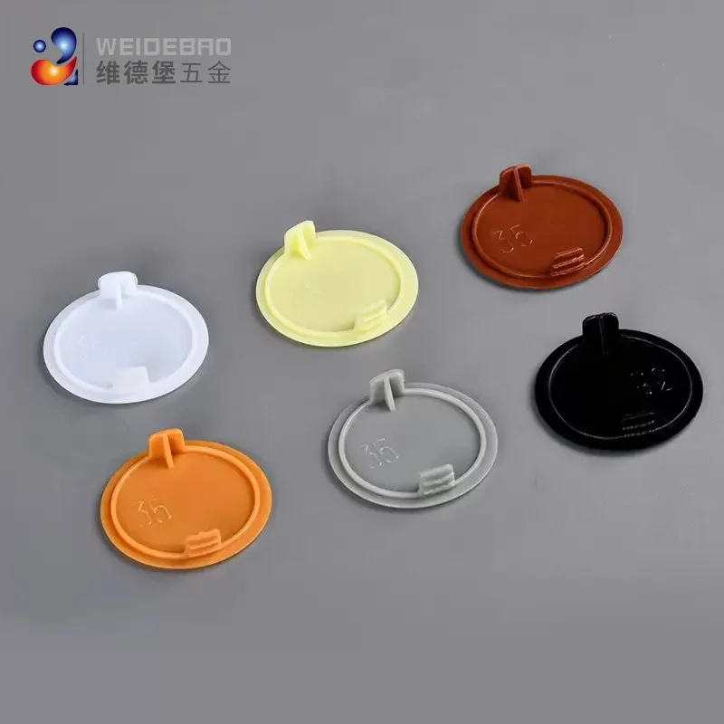 Furniture Hardware Fittings - 10pcs 35mm, 38mm, 40mm Round Plastic