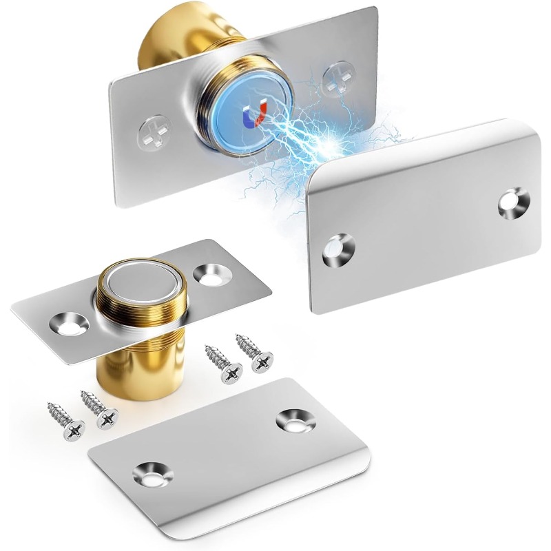 Furniture Hardware Fittings - 2PCS Invisible Magnetic Door Catch Adjustable