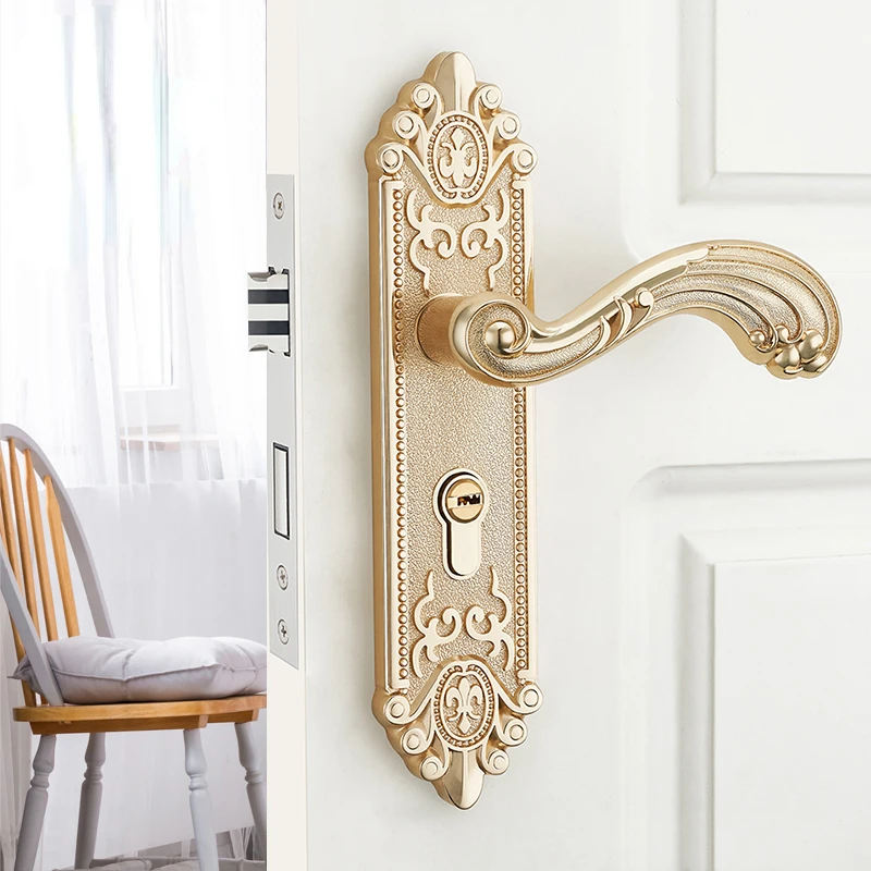 Furniture Hardware Fittings - European Silent Interior Door Handle Luxury