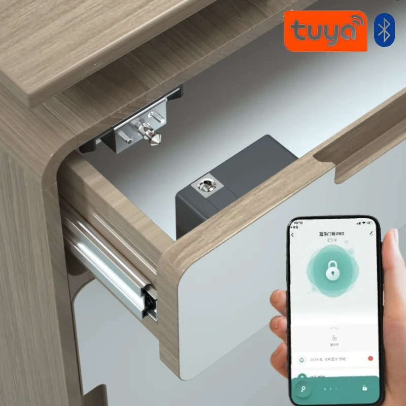 Furniture Hardware Products - Tuya Smart Cabinet Door Lock Keyless
