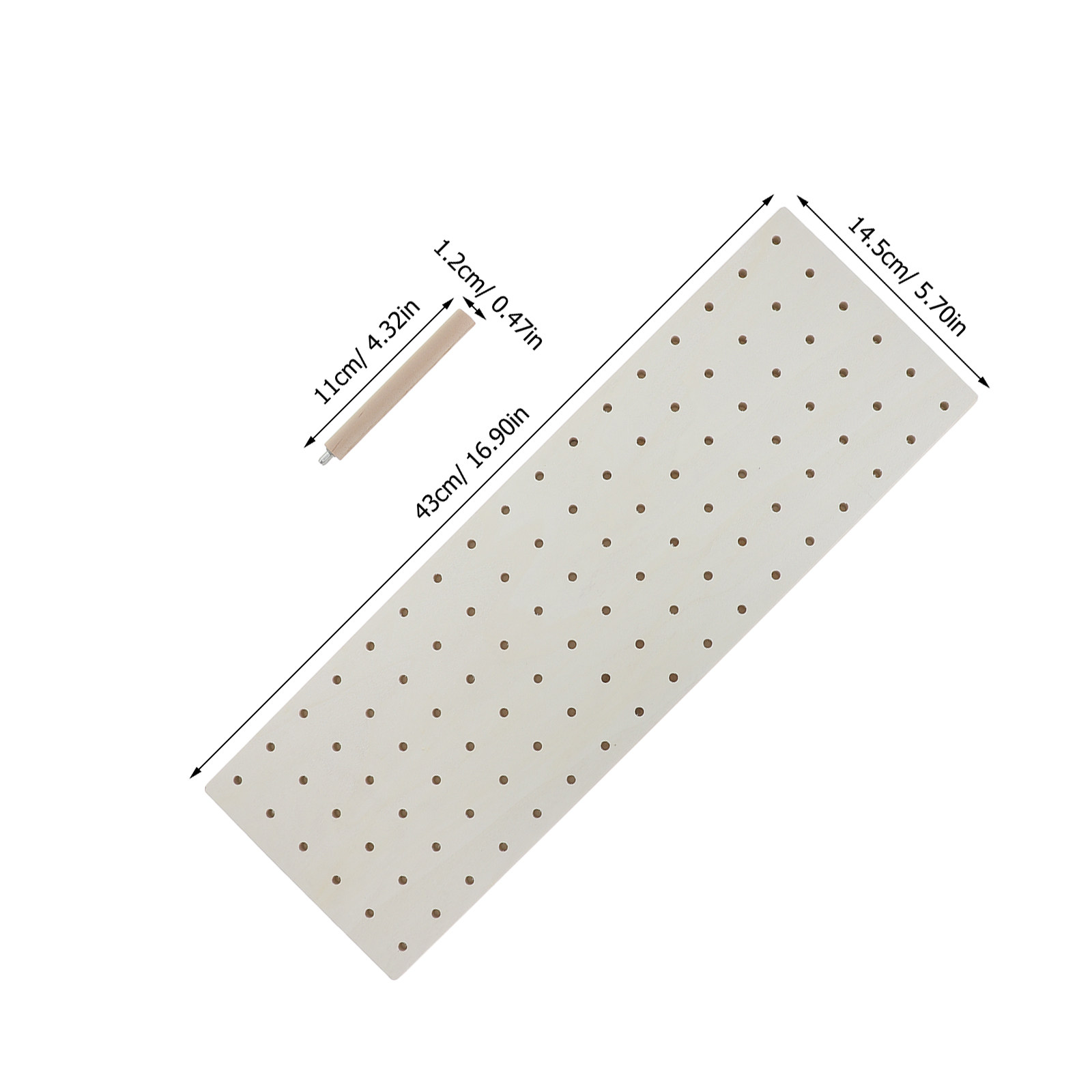 2Sets Wooden Pegboard Organize - огляд і ціна Drawer Organizer Peg