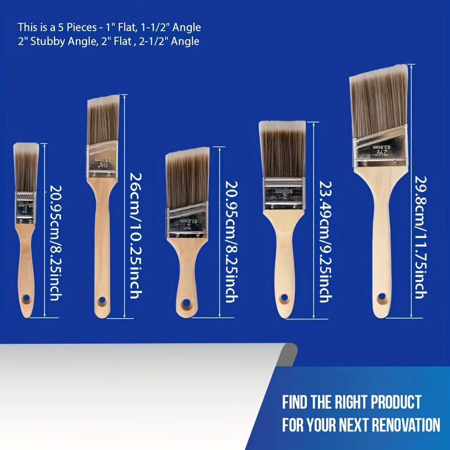 5Pcs High Quality Paint Brush  - огляд і ціна Furniture Hardware Products