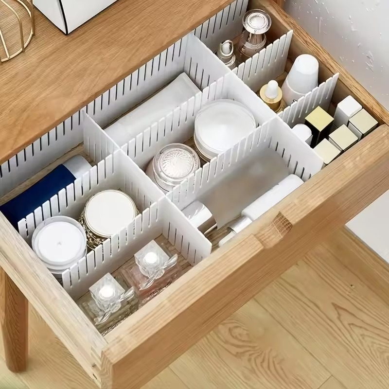 4/8/12PCS Adjustable Drawer Di - огляд і ціна Drawer Organizer Peg