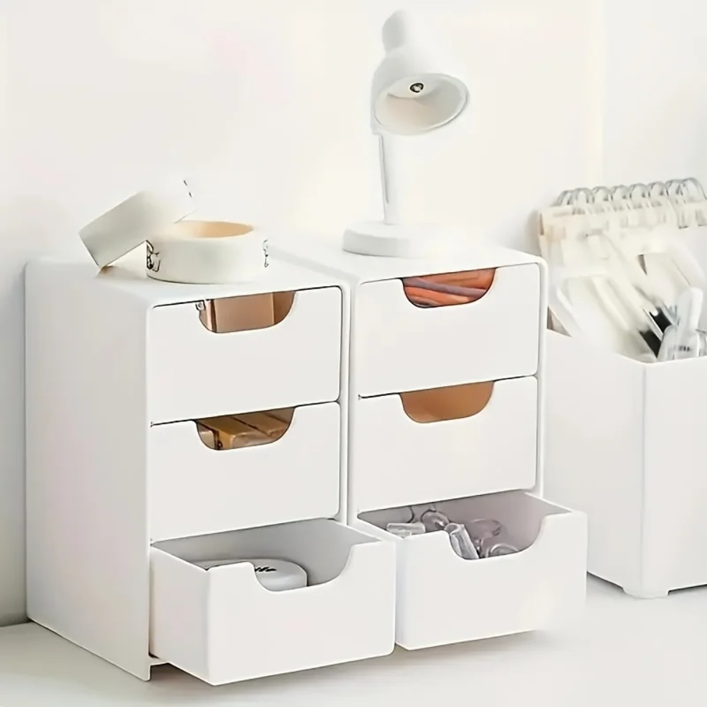 Chic 3-Tier Desk Organizer wit - огляд і ціна Drawer Organizer Peg