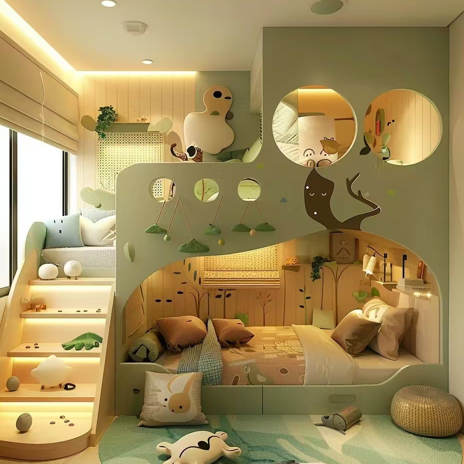 Solid Wood Children's Bed High - огляд і ціна Furniture Hardware Lowes